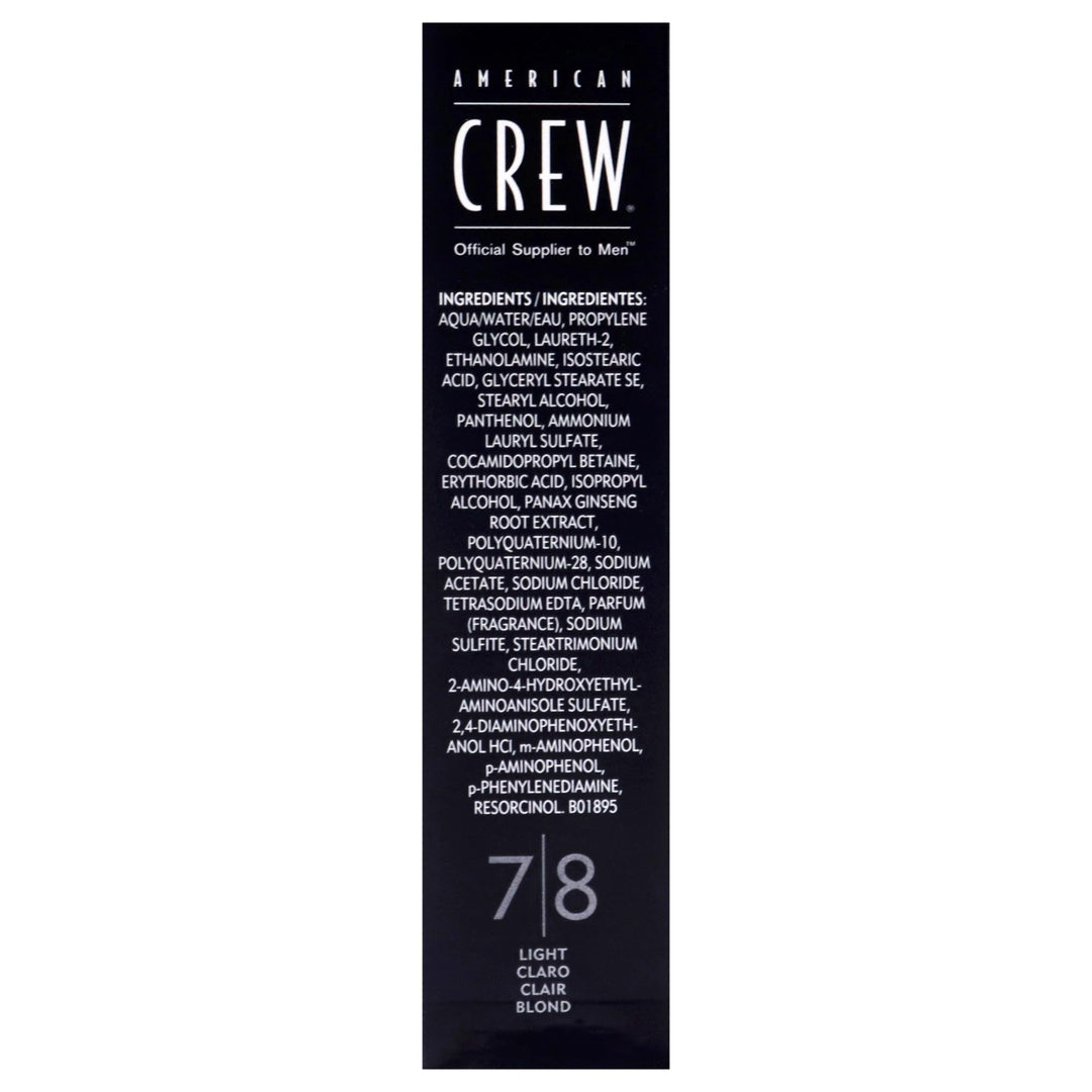 Three cream hair colour tubes in warm blonde shade, box and conditioner