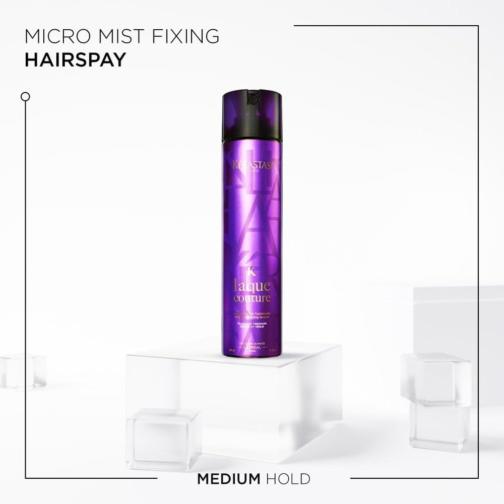 300 ml hair spray bottle, micro-fine mist, medium hold, Unisex