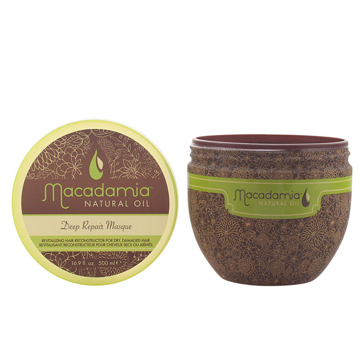 470 ml jar of Deep Repair macadamia and argan hair mask for Unisex damaged hair