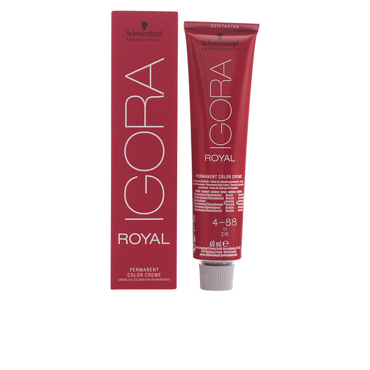 60 ml tube of permanent cream hair colour, warm brown shade, 4-88