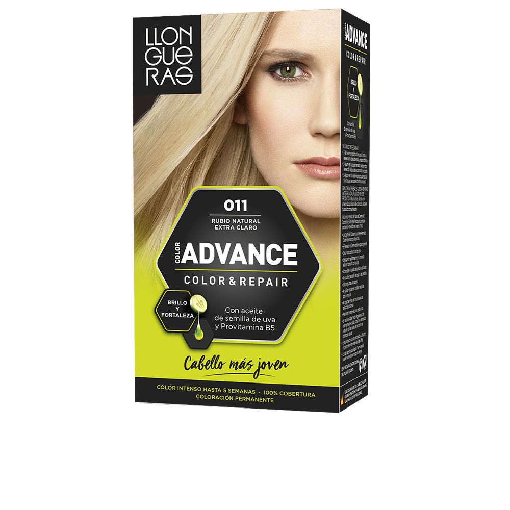 Tube and developer cream for ash dark blonde permanent hair colour, 1 application