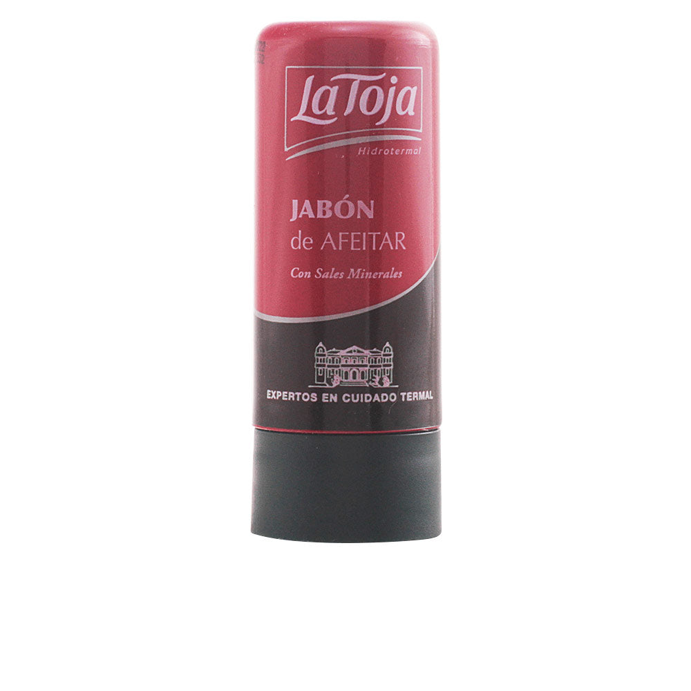 La Toja creamy mineral shaving soap stick in compact form for hydrated shaves