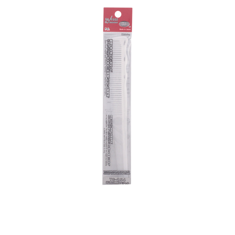 Long 187 mm wide-tooth resin comb, unisex, smooth rounded tips