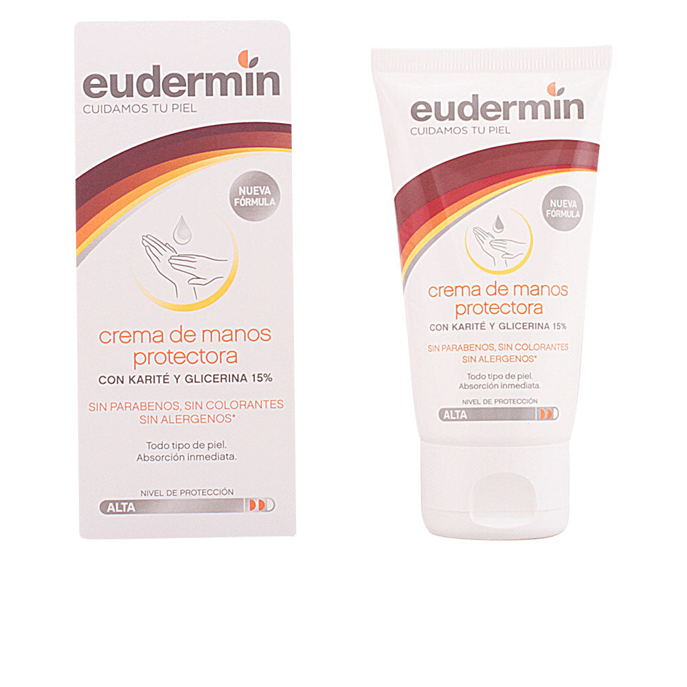 75 ml tube of shea and glycerin hand cream, unisex, white packaging