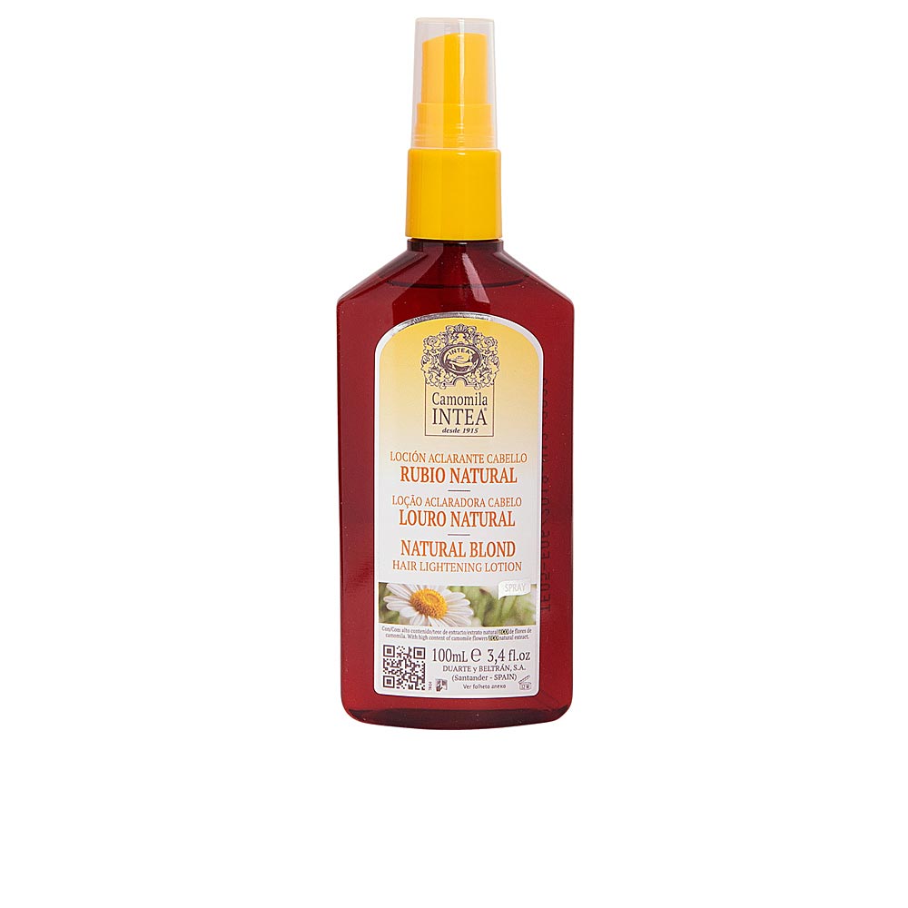 100 ml chamomile hair lightening spray bottle, pale yellow lotion