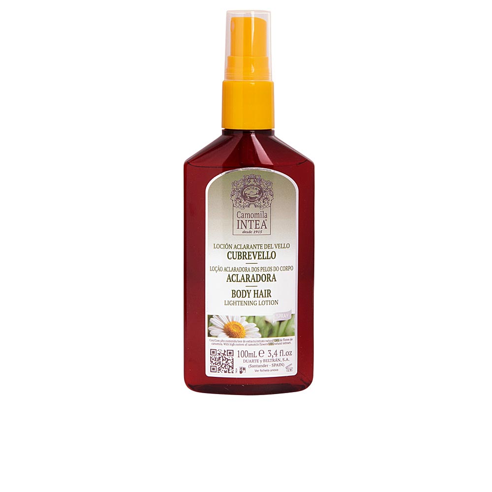 Bottle of Camomila Intea Chamomile hair lightening lotion for body