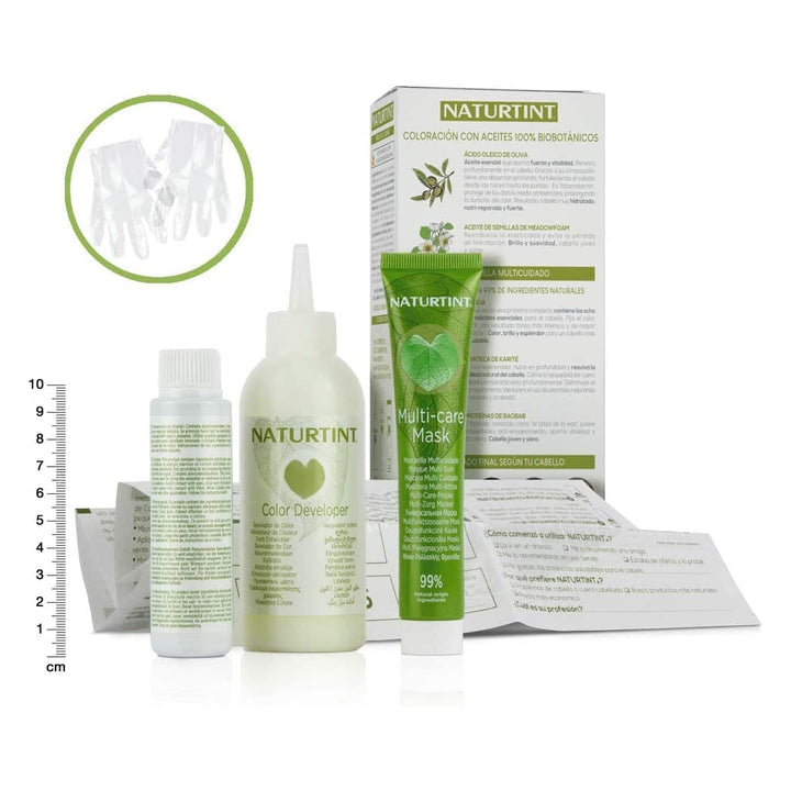 Tube and developer of 7G golden blonde gel hair colour with quinoa mask, 170 ml