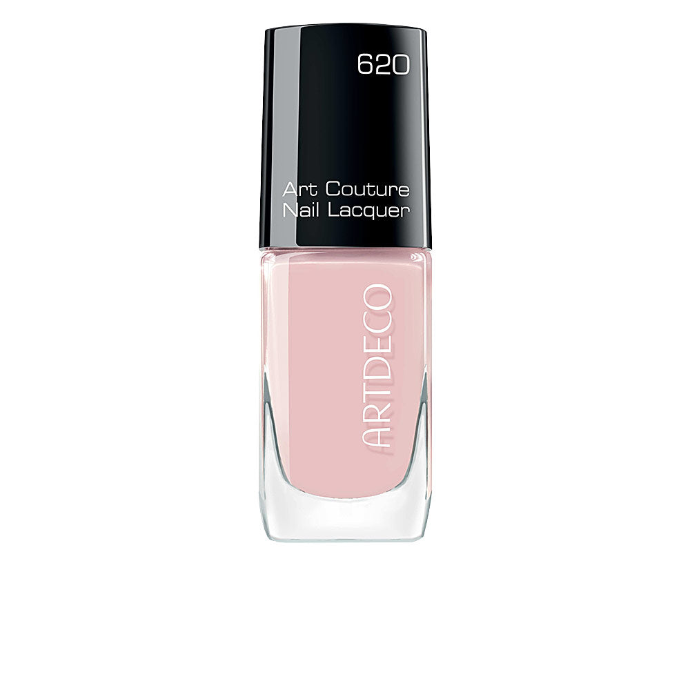 10 ml sheer rose nail lacquer in minimalist bottle with precision brush