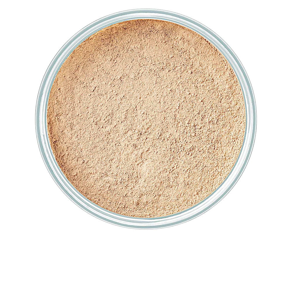 Loose mineral powder foundation in light beige 15 g, matte compact jar