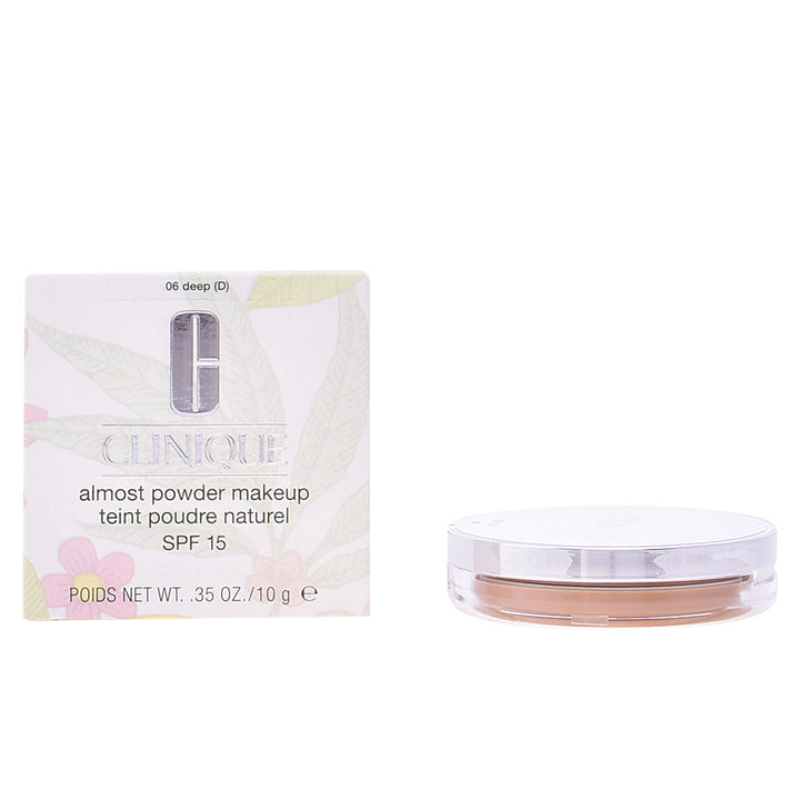 Compact pressed powder in deep shade 06 with mini brush, 10 g
