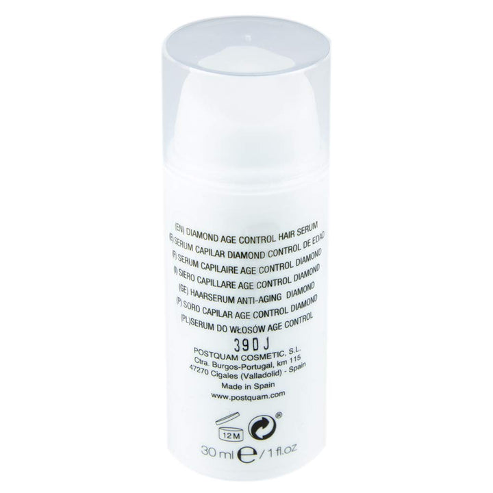 30 ml clear serum bottle with lustrous finish, suited for Women hair care