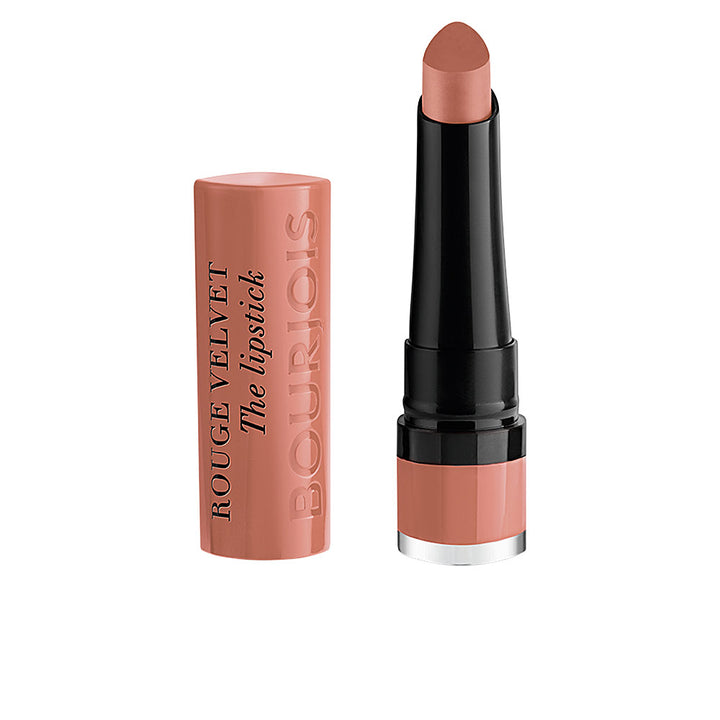 Matte nude bullet lipstick, tear-shaped tip, 2.4g compact tube