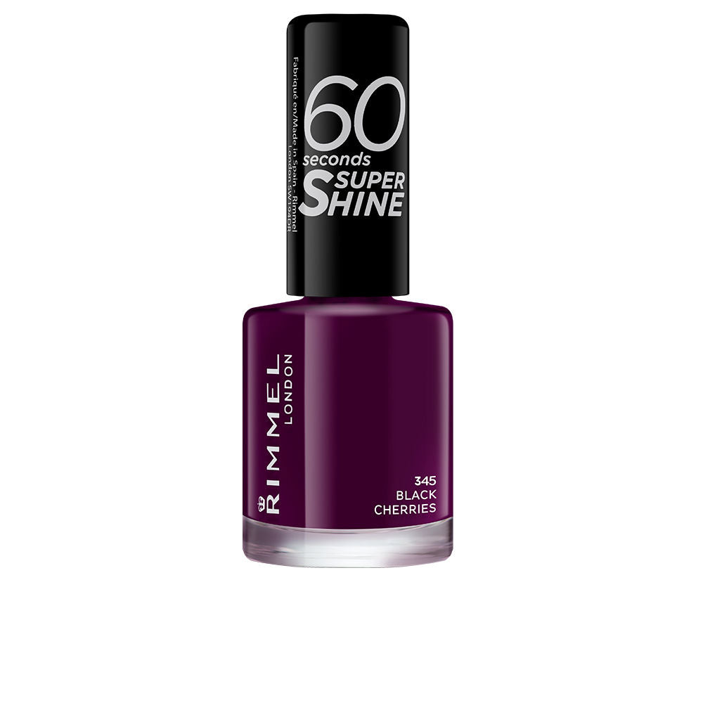 8 ml quick‑dry glossy nail polish in deep lila shade, precision brush visible