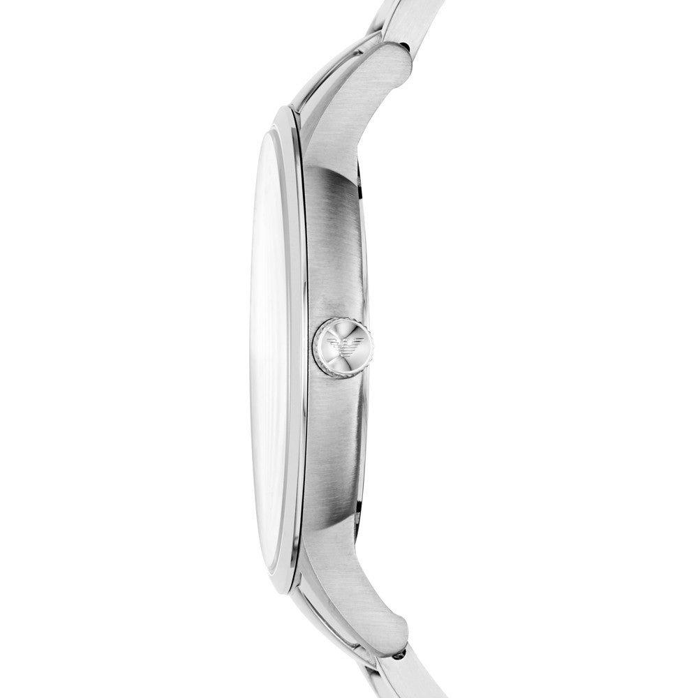 Timeless Silver and Black Stainless Steel Classic