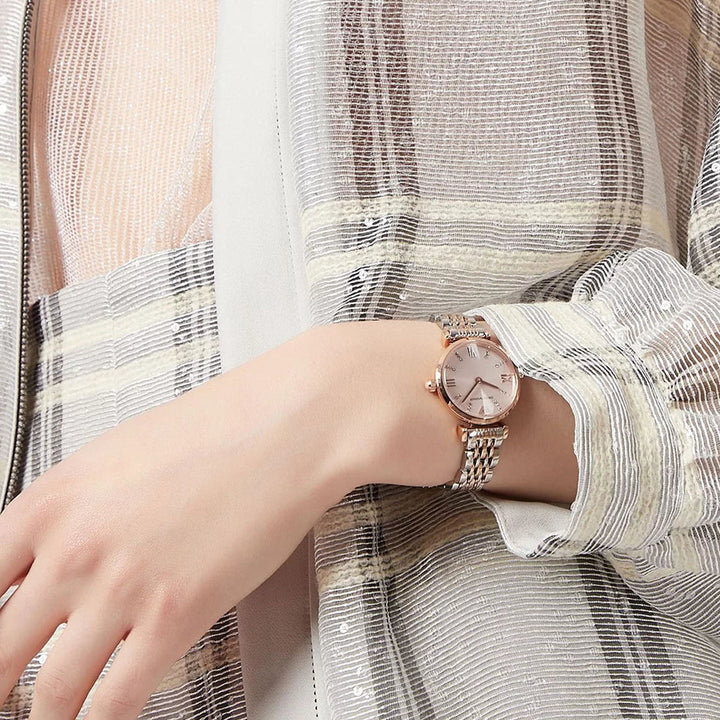 Emporio Armani Rose Gold Crystal Watch