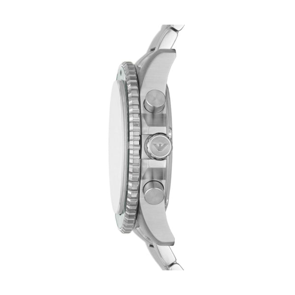 Emporio Armani Silver Chronograph Watch