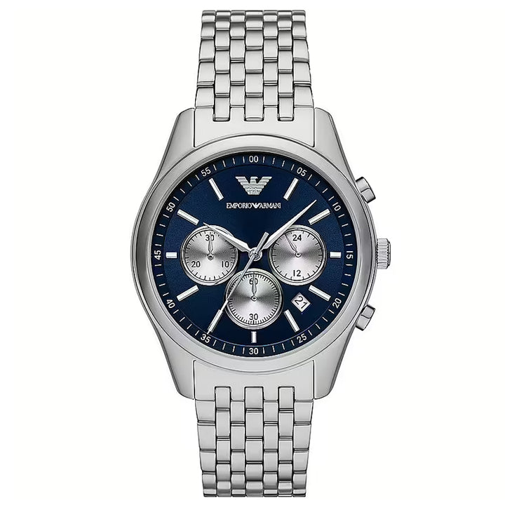 Emporio Armani Silver Chronograph Watch