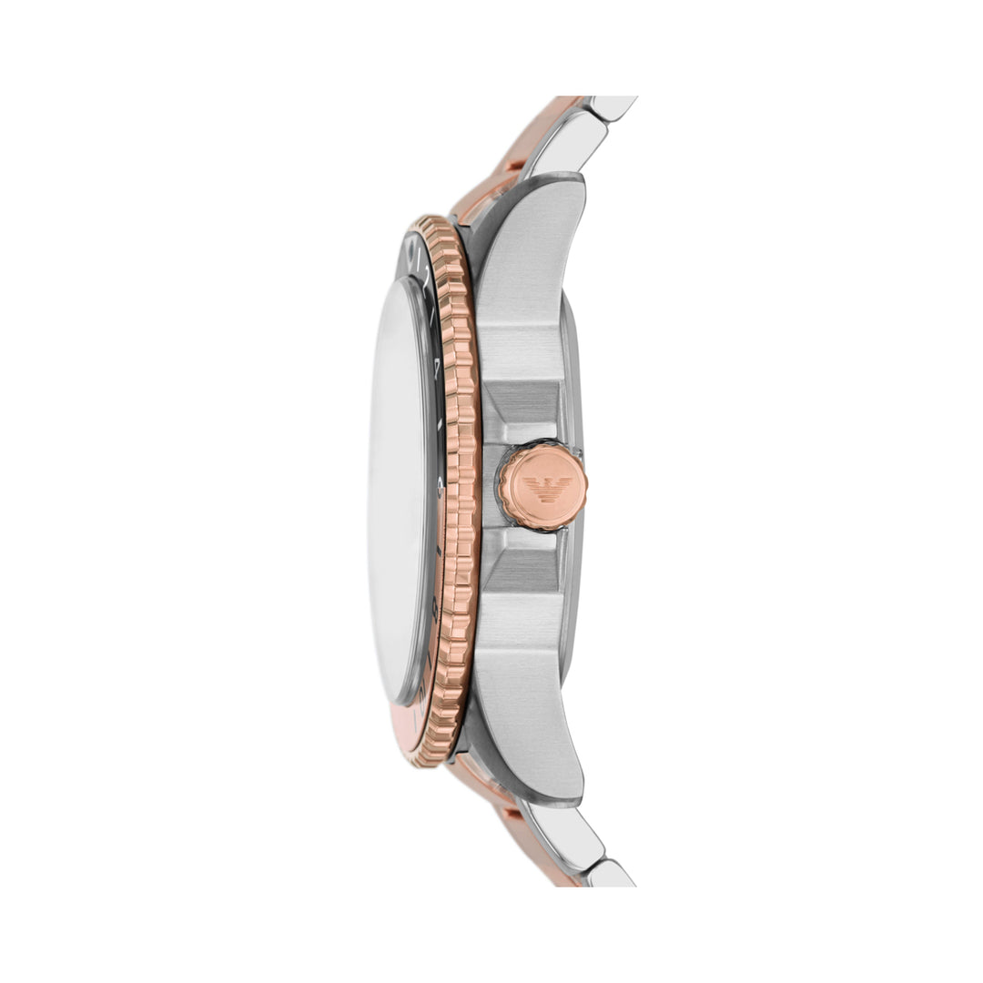 Two-Tone Rose Gold and Silver GMT Precision