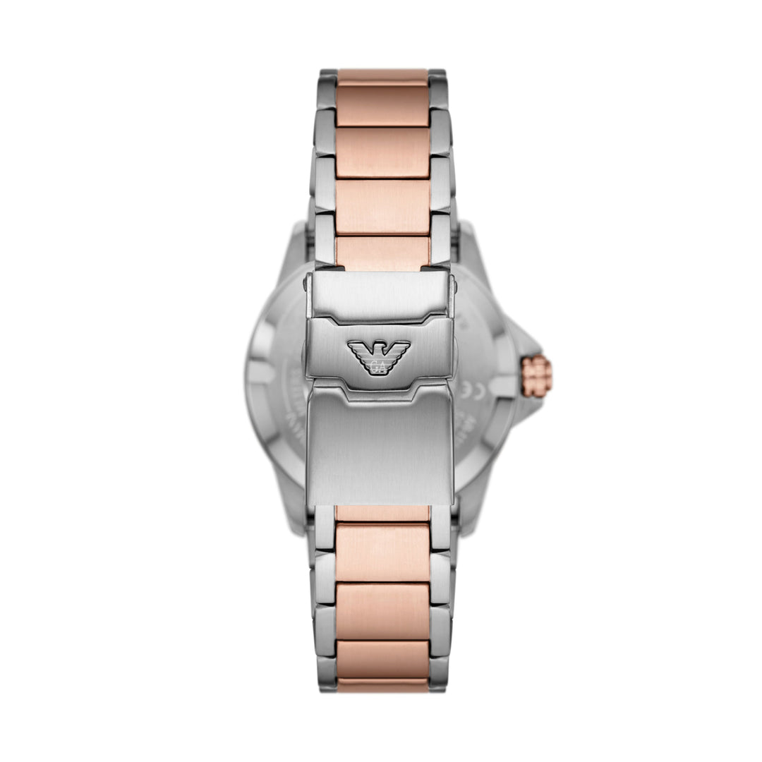 Two-Tone Rose Gold and Silver GMT Precision