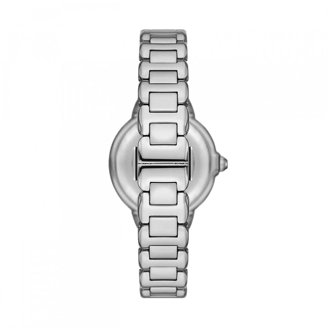 Emporio Armani Silver & Blue Crystal Watch