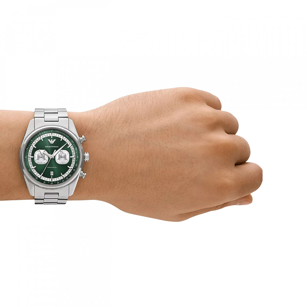 Emporio Armani Silver Chronograph Watch
