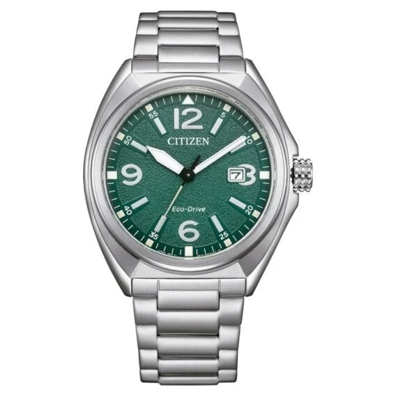 Timeless Precision in Silver and Green