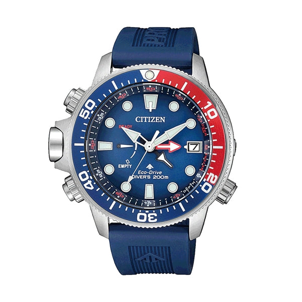 Mariner Precision Diver’s Chronograph in Blue and Red