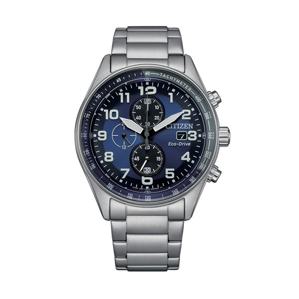 Precision Blue Dial Chronograph with Tachymeter Scale