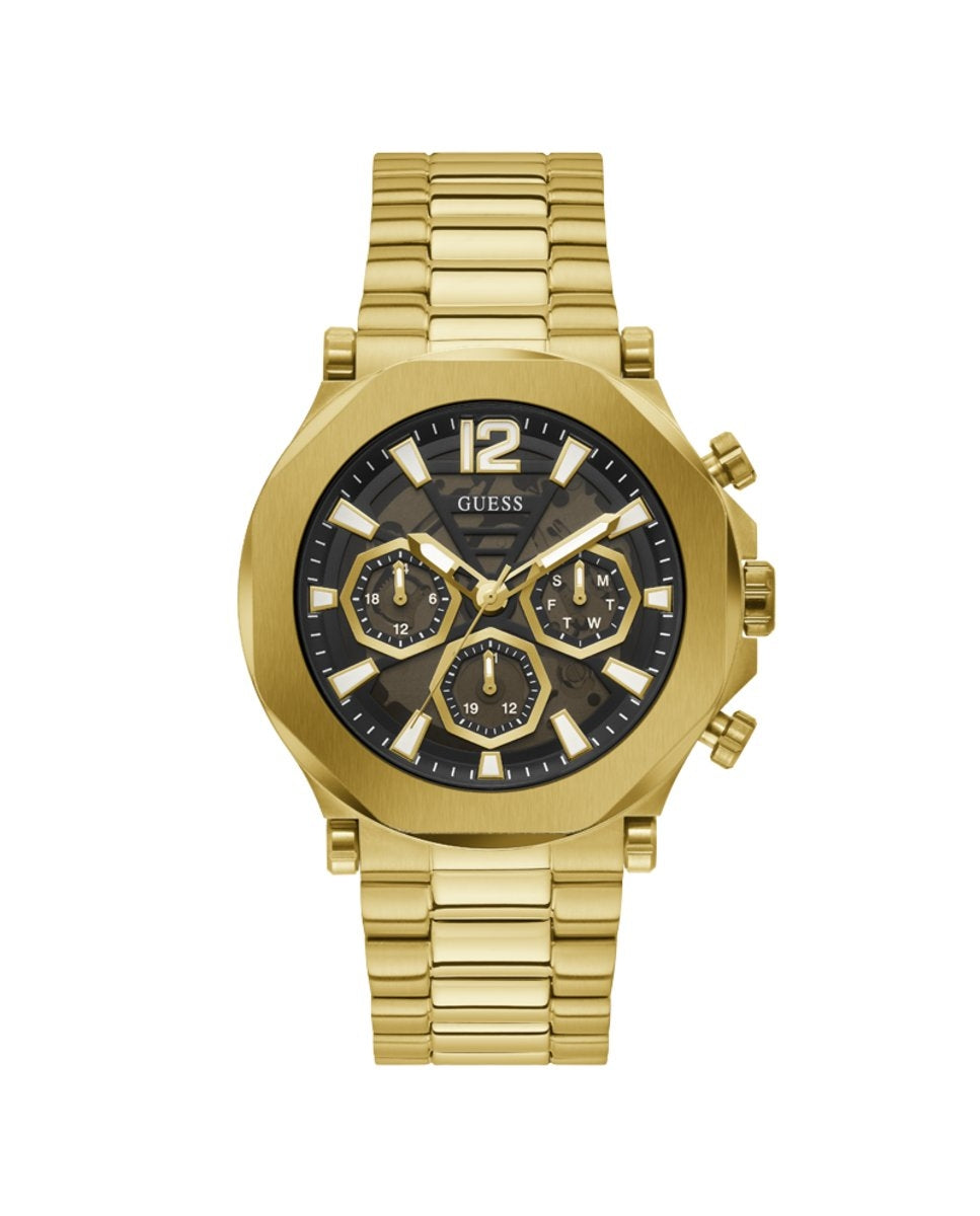Timeless Precision in Gold-Tone Chronograph Elegance