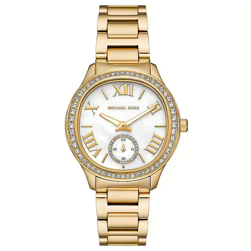Michael Kors Gold-Tone Crystal Watch