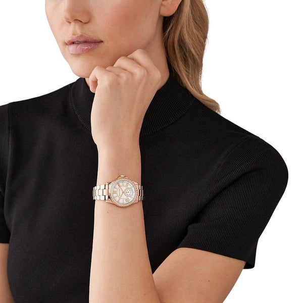 Michael Kors Rose Gold Crystal Watch