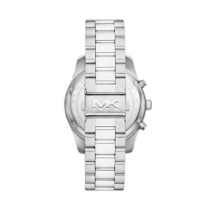 Michael Kors Silver Chronograph Watch, Green Dial