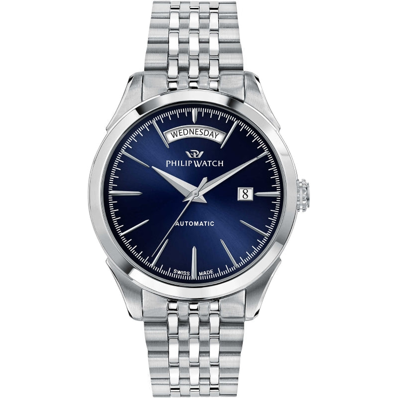 Philip Watch Silver & Blue Automatic