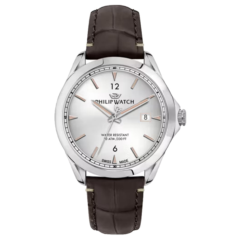 Philip Watch Silver Stainless Steel Classic Timepiece