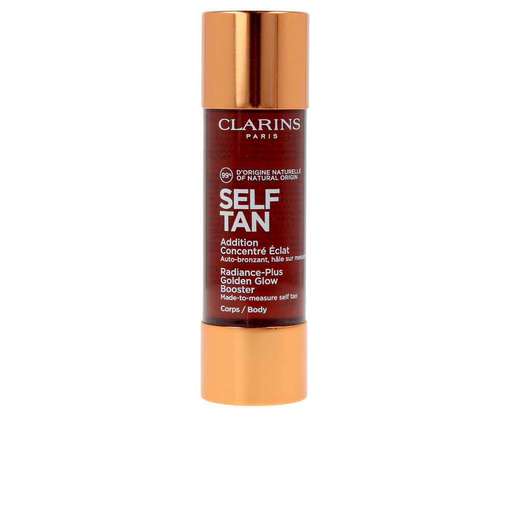 30 ml tapered amber bottle of mixable self‑tan concentrate, serum consistency