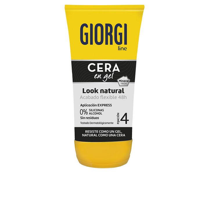 145 ml tub of mineral finish hair gel-wax, natural hold, Unisex