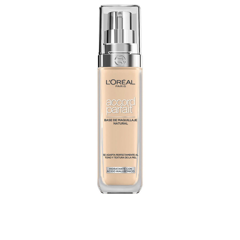 30 ml liquid foundation bottle, rose sand shade, pump dispenser