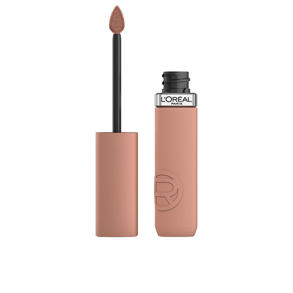 Matte liquid lipstick tube and applicator, shade 105 Breakfast in Bed