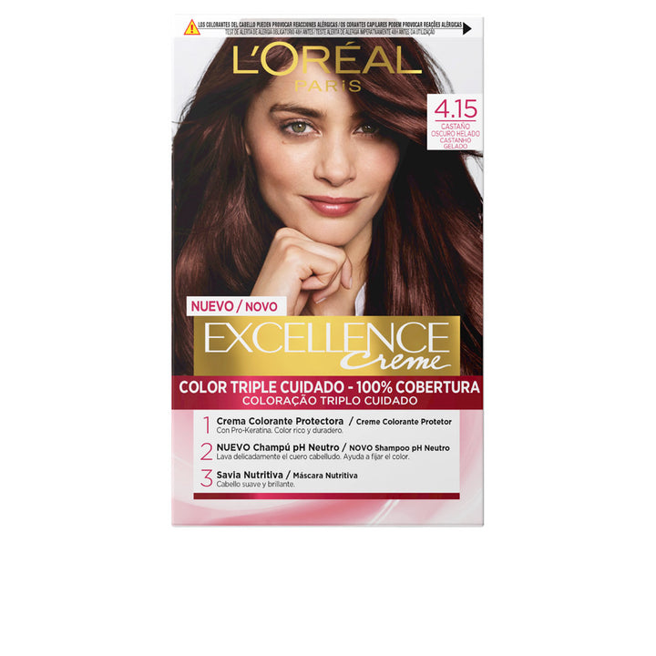 192 ml permanent cream hair colour kit in light golden blonde, full grey coverage, Unisex