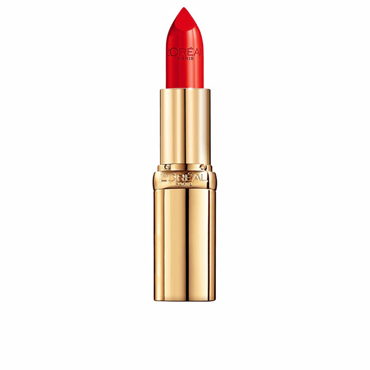 Satin lipstick bullet in warm pink shade, 4.8 g, satin finish