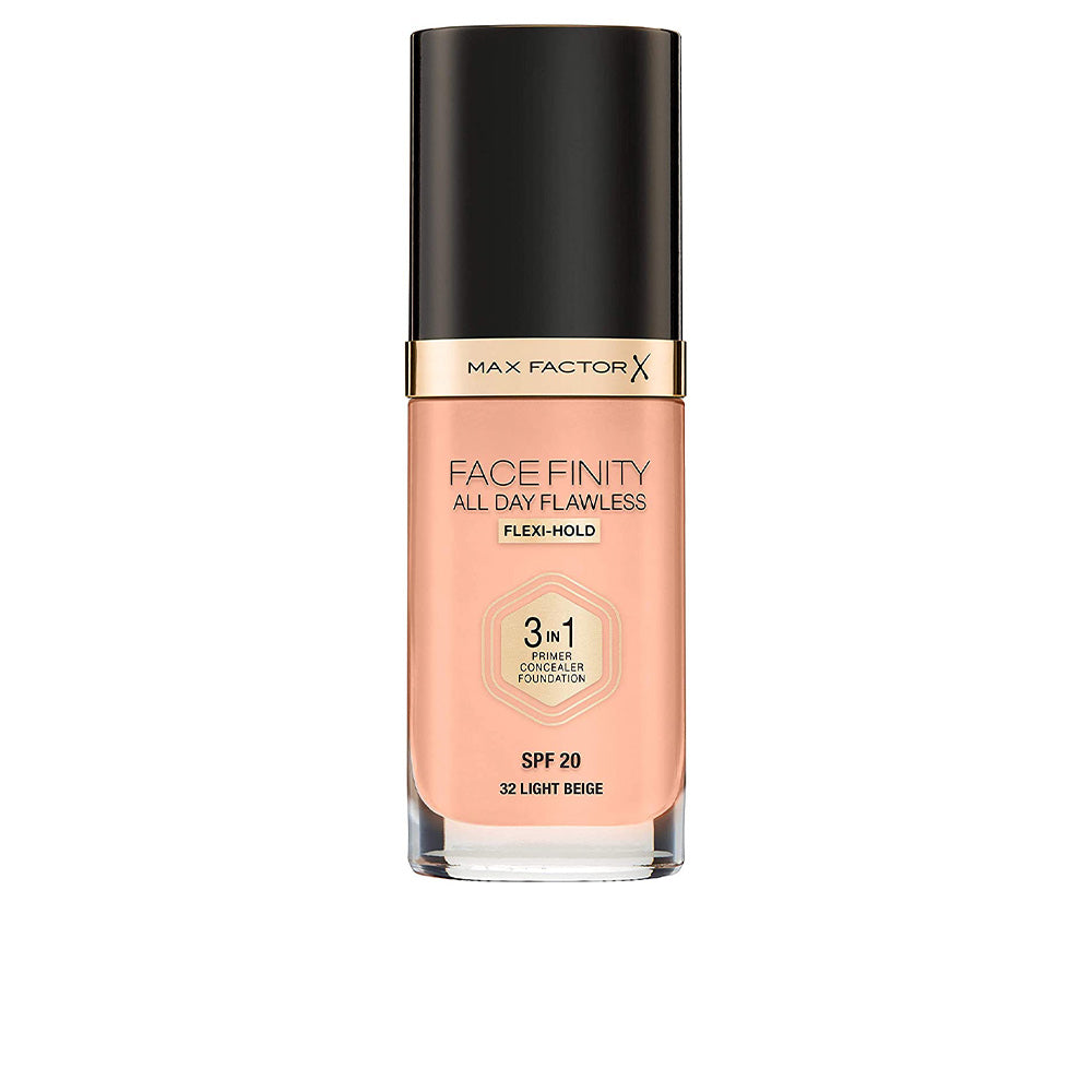 30 ml tube of 3‑in‑1 matte foundation in caramel shade, recyclable packaging