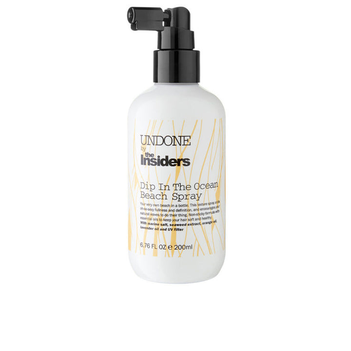 200 ml matte spray bottle labeled Ocean Beach texture spray for women, beach-inspired