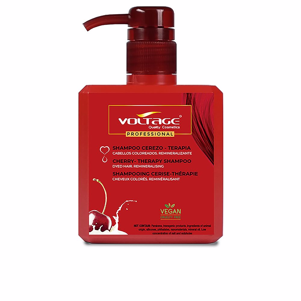 500 ml cherry mineral repair shampoo bottle, antioxidant remineralising formula, Unisex